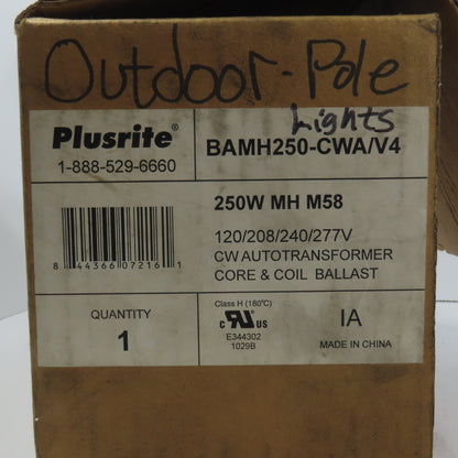 Plusrite BAMH250-CWA/V4 250W CW Autotransformer Core & Ballast 120/280/240/277V