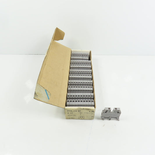 Entrelec 0115 116 07 M4/6-5116 M 4/6 Feed Thru Grey Terminal Blocks Box Of 50