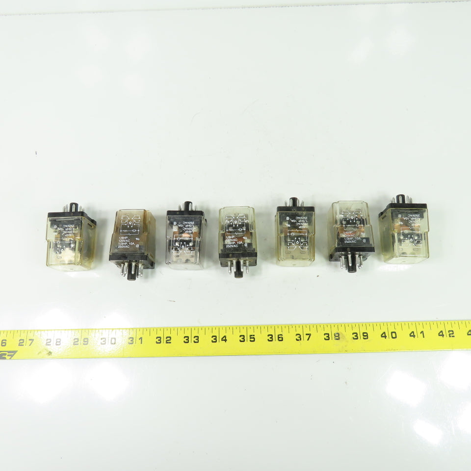Potter Brunfield KRPA-11AN-120 120V 50/60Hz Relay Lot Of 7