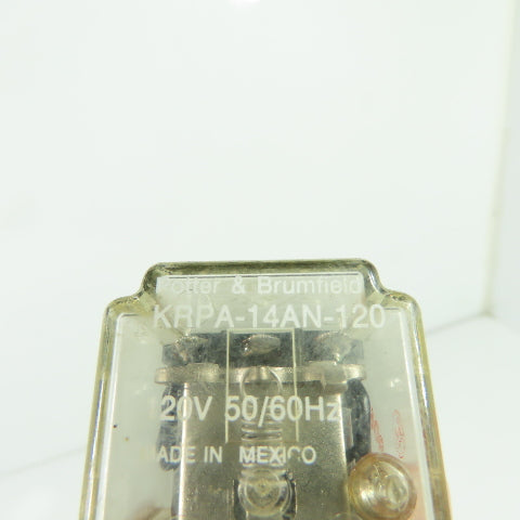 Potter Brumfield KRPA-14AG-120 120V 50/60Hz Relay Lot Of 4