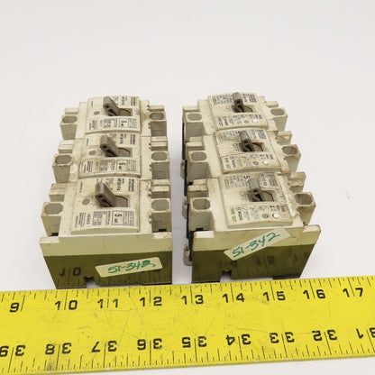 Mitsubishi NV30-FA NF30-FA 5 Amp Circuit Breaker 2 Pole 250VAC 65VDC Lot Of 6