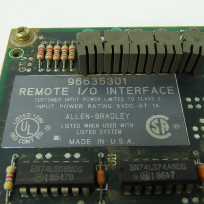 Fanuc A16B-2200-0430/02A Remote I/O Interface Circuit Board