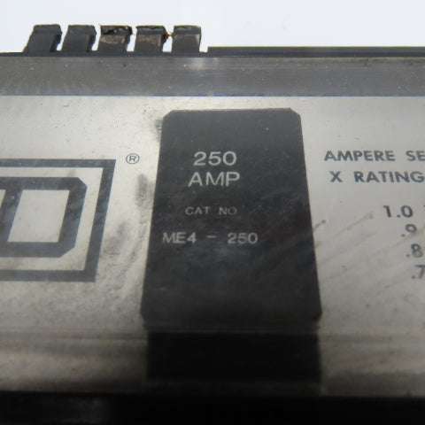 Squae D ME4-250 3-Pole 250 Amp Rating Circuit Breaker