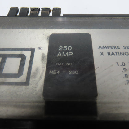 Squae D ME4-250 3-Pole 250 Amp Rating Circuit Breaker