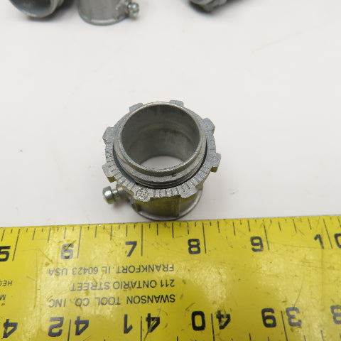 1" EMT Conduit Box Connector Screw Type Lot Of 37