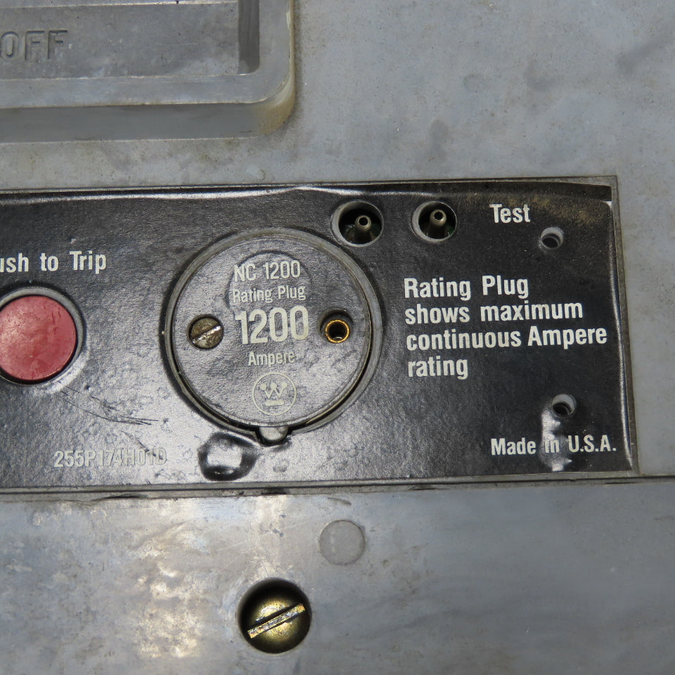 Westinghouse HNC31200FM 3-Pole 1200A Max Circuit Breaker 600VAC