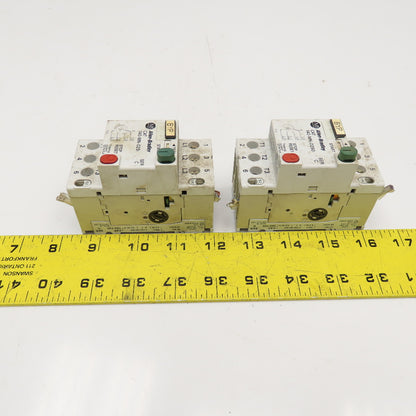 Allen Bradley 140-MN-0250 600V Manual Motor Controller 1.6-2.5A Trip Lot Of 2