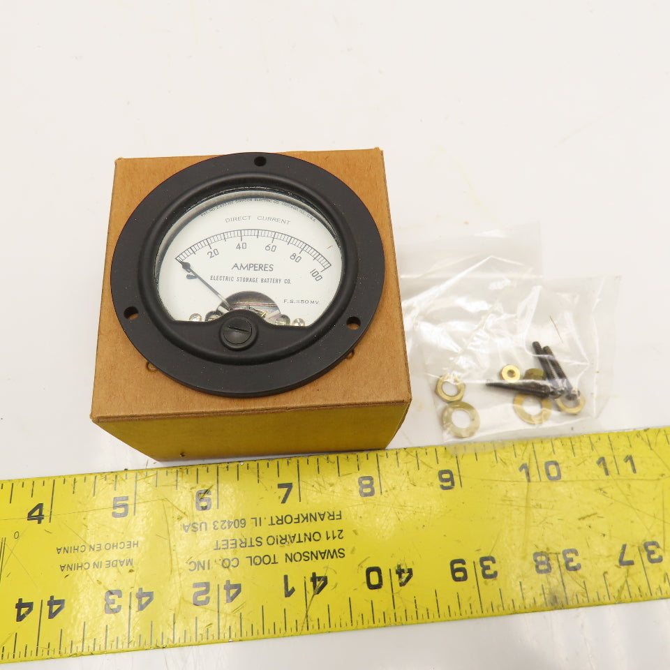 Simpson AP33559-C6 0-100A Direct Current Panel Ammeter NOS