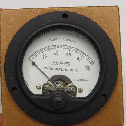 Simpson AP33559-C6 0-100A Direct Current Panel Ammeter NOS