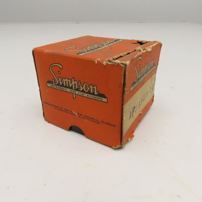 Simpson AP33559-C6 0-100A Direct Current Panel Ammeter NOS