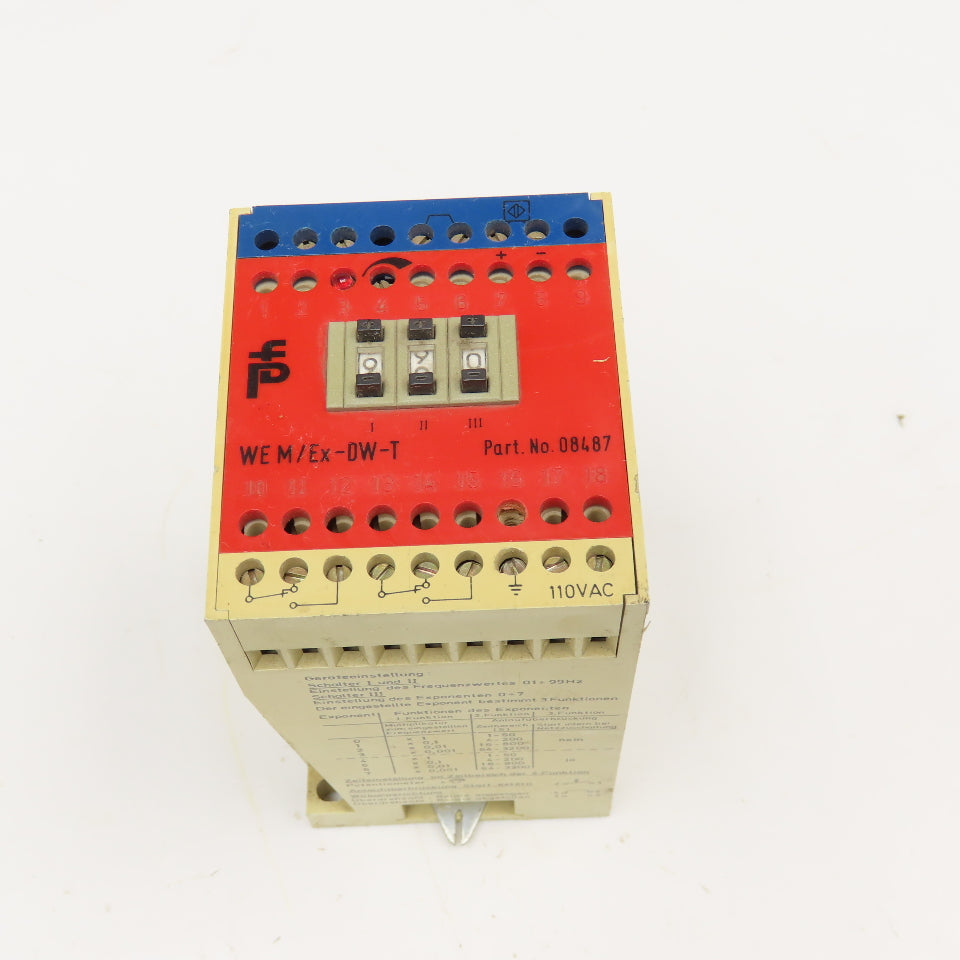Pepperl + Fuchs WE M/Ex-DW-T 08487 Programmable Speed Controller