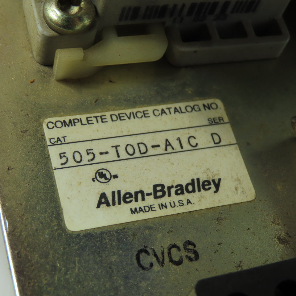 Allen Bradley 505-TOD-A1C 3Ph Reversing Motor Starter 600VAC 120V Coil