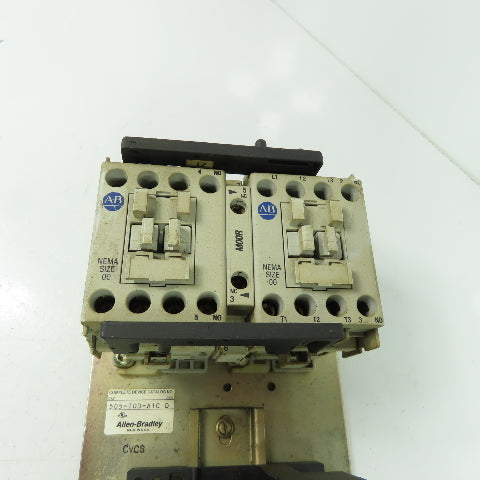 Allen Bradley 505-TOD-A1C 3Ph Reversing Motor Starter 600VAC 120V Coil
