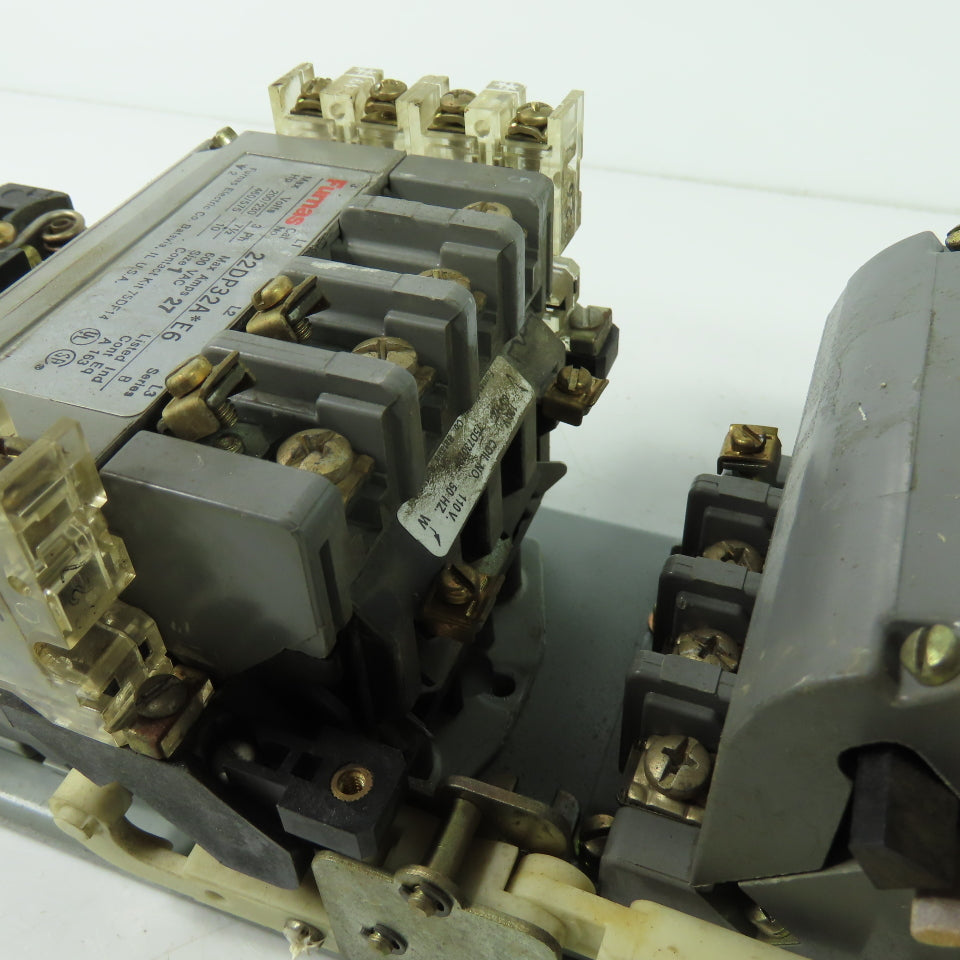 Furnas 22DP32AFE6 Ser B 600VAC Reversing Motor Starter 27A 120V Coil 22DP32A*E6