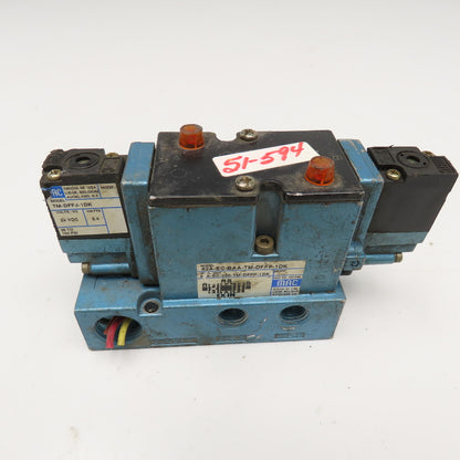 MAC 82A-EC-BAA-TM-DFFP-1DK 4/3 Position Pneumatic Valve Closed Center 24VDC Coil