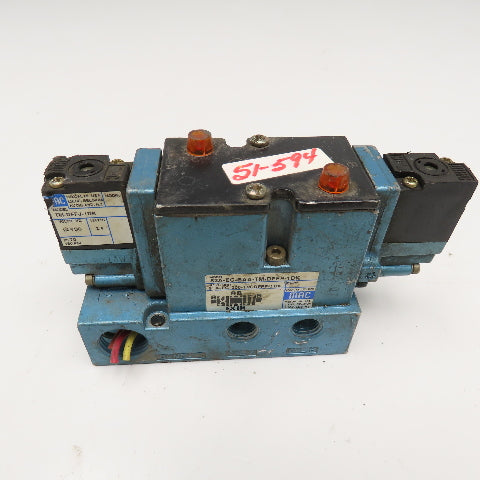 MAC 82A-EC-BAA-TM-DFFP-1DK 4/3 Position Pneumatic Valve Closed Center 24VDC Coil