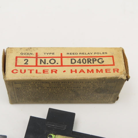 Cutler Hammer D40RPG Powereed Normally Open Reed Relay NOS Set Of 2