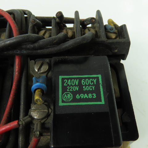 Allen Bradley 705-TAA Ser K Size 00 3-Pole Reversing Starter 3/4-2Hp 240V Coil