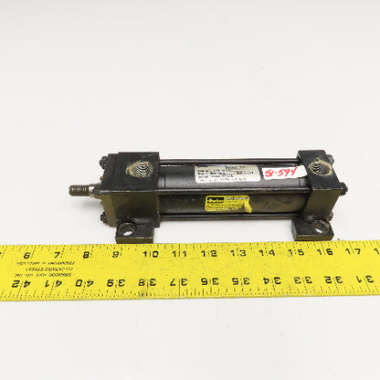 Parker 01.50 C2AU14A 4.000 1-1/2" Bore 4" Stroke Double Acting Air Cylinder