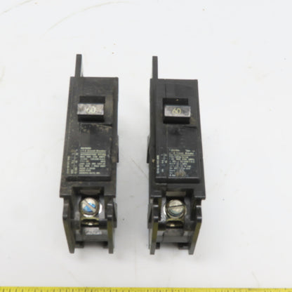 ITE BQ1B060 60 Amp 120V 240V Single Pole Circuit Breaker Lot of 2
