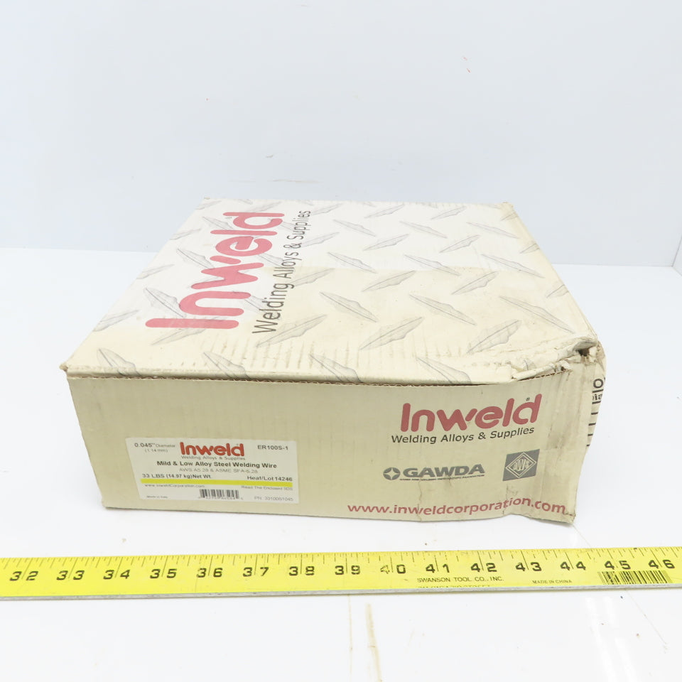Inweld 33100S1045 ER 100S-1 Welding Wire Low-Alloy 0.045 x 33 lb Spool AWS A5.28