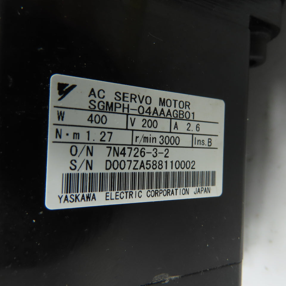 HD CP-25A-11-F002B-SP Gear Reducer W/ SGMPH-04AAAGB01 Servo Motor 200V 3000RPM
