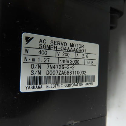 HD CP-25A-11-F002B-SP Gear Reducer W/ SGMPH-04AAAGB01 Servo Motor 200V 3000RPM