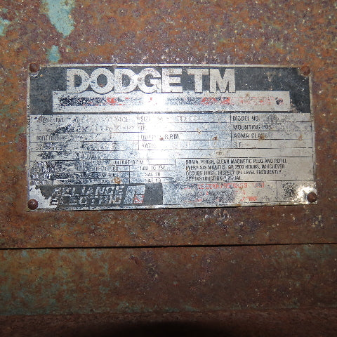 Dodge TM TR600A 38.4:1 Ratio 22Hp Max Gear Reducer 1-1/4" x 3-1/4" Shafts
