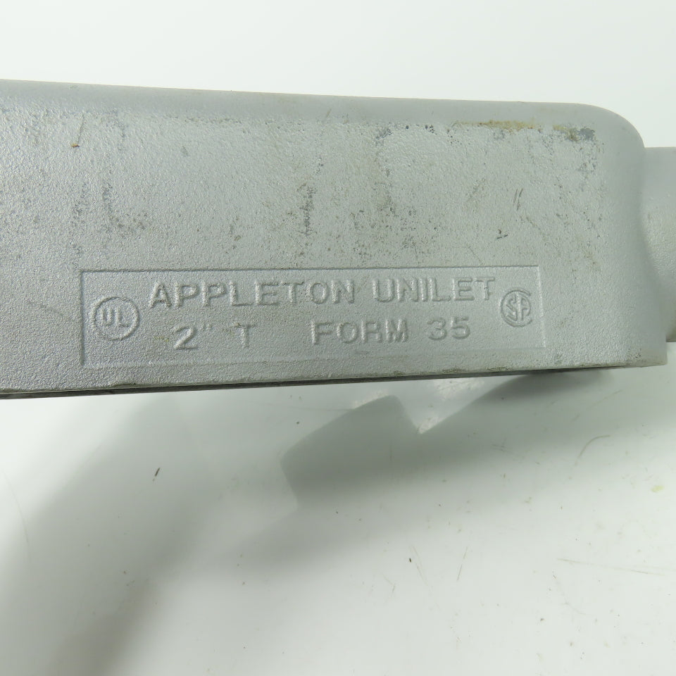 Appleton Unilet 2" T Form 35 Conduit Body Lot Of 2