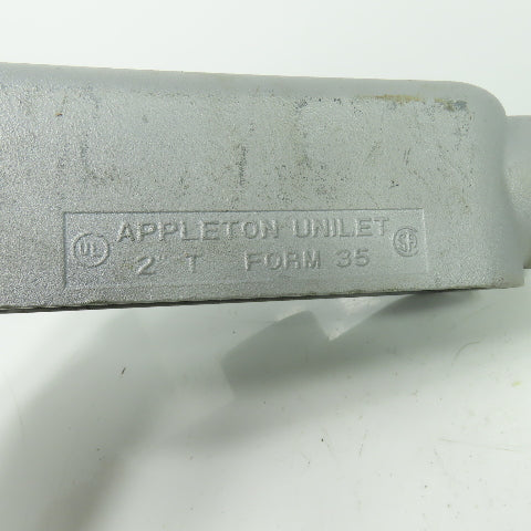 Appleton Unilet 2" T Form 35 Conduit Body Lot Of 2