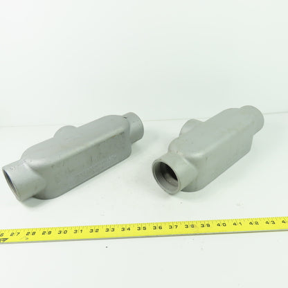 Appleton Unilet 2" T Form 35 Conduit Body Lot Of 2