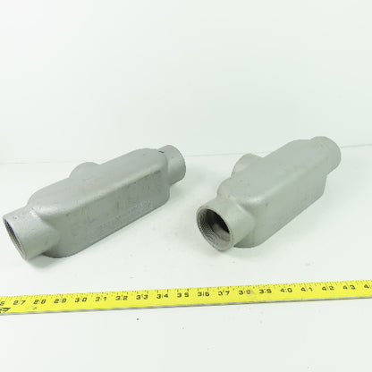 Appleton Unilet 2" T Form 35 Conduit Body Lot Of 2