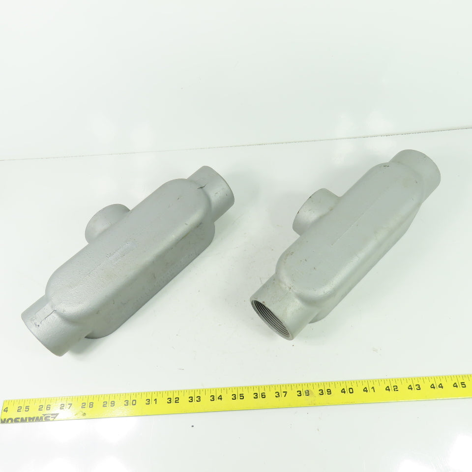 Appleton Unilet 2" T Form 35 Conduit Body Lot Of 2