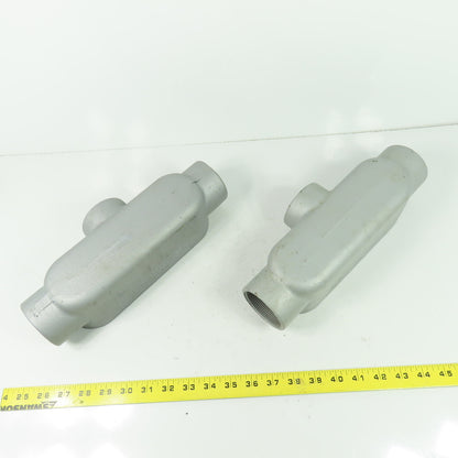 Appleton Unilet 2" T Form 35 Conduit Body Lot Of 2