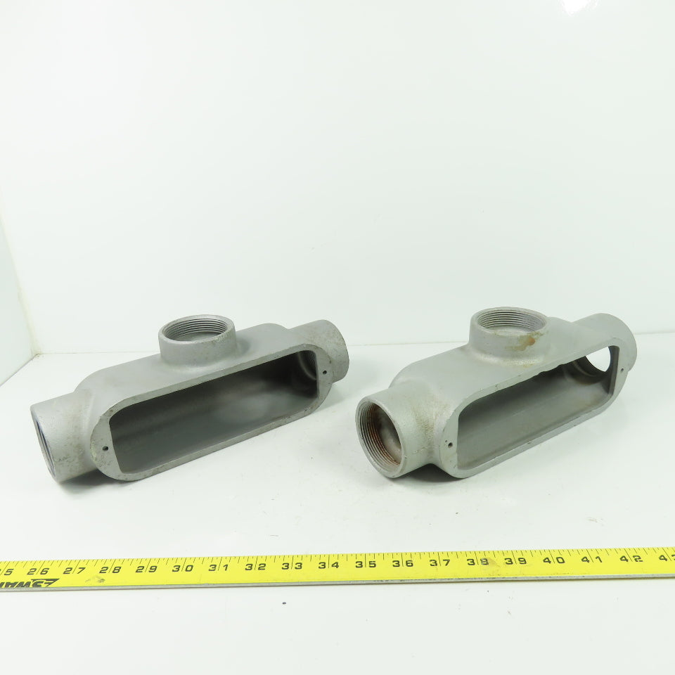 Appleton Unilet 2" T Form 35 Conduit Body Lot Of 2
