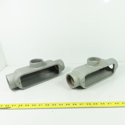 Appleton Unilet 2" T Form 35 Conduit Body Lot Of 2