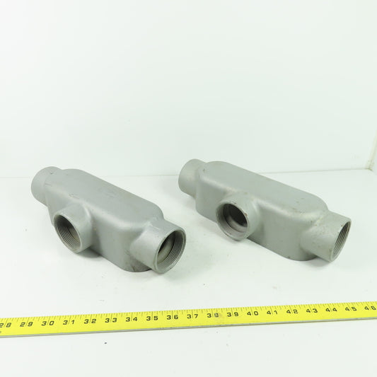 Appleton Unilet 2" T Form 35 Conduit Body Lot Of 2