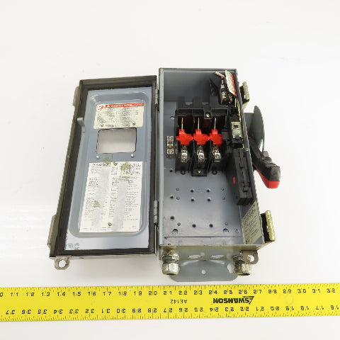 Square D CHU361AWK 30A 600V Heavy Duty Non-Fusible Safety Disconnect Switch 3PH