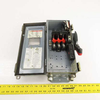 Square D CHU361AWK 30A 600V Heavy Duty Non-Fusible Safety Disconnect Switch 3PH