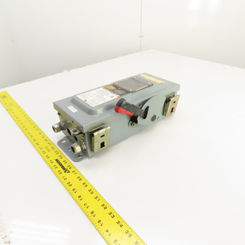Square D CHU361AWK 30A 600V Heavy Duty Non-Fusible Safety Disconnect Switch 3PH