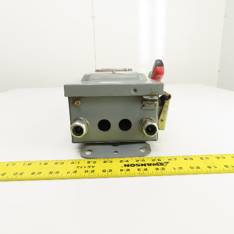 Square D CHU361AWK 30A 600V Heavy Duty Non-Fusible Safety Disconnect Switch 3PH