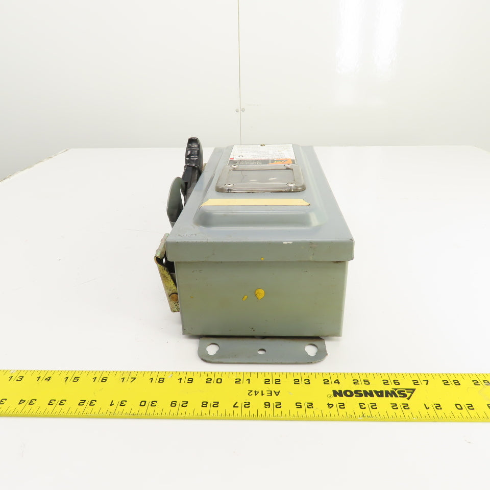 Square D CHU361AWK 30A 600V Heavy Duty Non-Fusible Safety Disconnect Switch 3PH