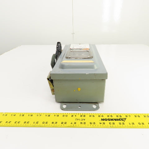 Square D CHU361AWK 30A 600V Heavy Duty Non-Fusible Safety Disconnect Switch 3PH