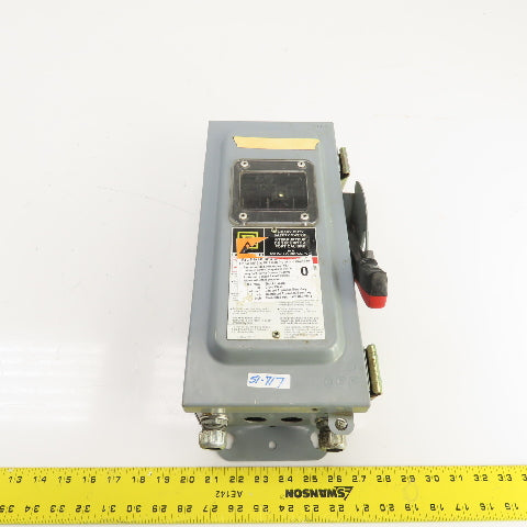 Square D CHU361AWK 30A 600V Heavy Duty Non-Fusible Safety Disconnect Switch 3PH