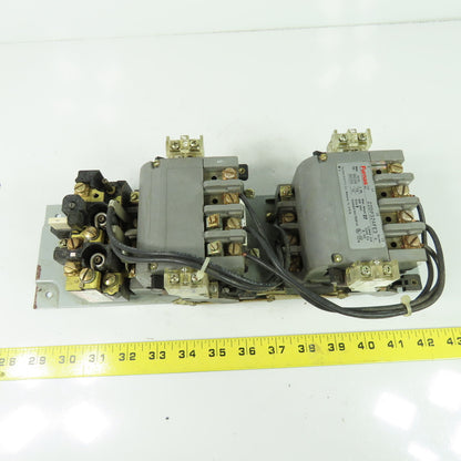 Furnas 22DP32AFE3 Size 1 3Ph Reversing Motor Starter 27A 600VAC 120V Coil