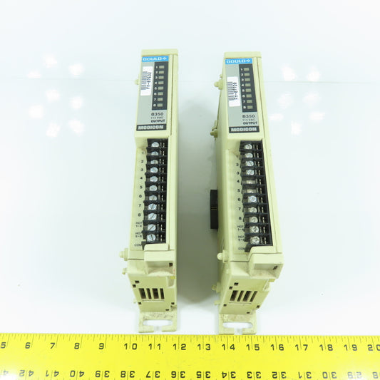 Gould B350 Modicon 115VAC Output Module Lot Of 2