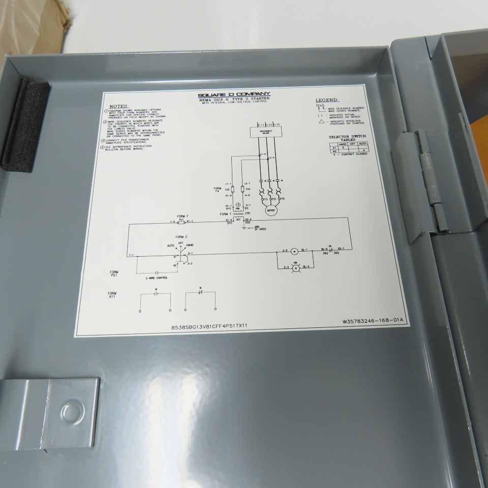 Square D 8538SBG13V81CFF4P51TX11 Size 0 Combination Motor Starter 30A Fusible