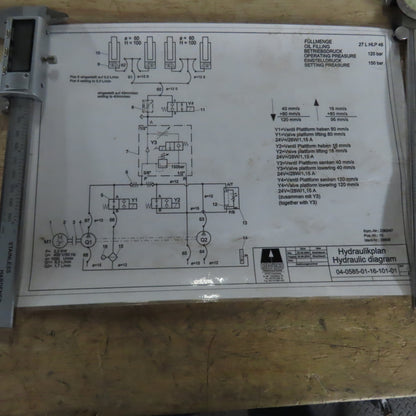 Laweco 04-0585-02-02 2.2kW 27 Liter Hydraulic Power Unit 400V 50HZ W/ OF000716