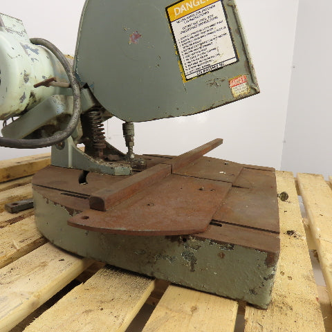 CTD M225 2HP 12" Manual Abrasive Miter Metal Saw 208-230/460V 3PH Tested 3900rpm