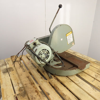 CTD M225 2HP 12" Manual Abrasive Miter Metal Saw 208-230/460V 3PH Tested 3900rpm
